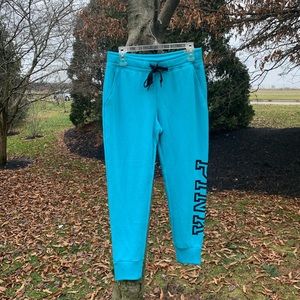 WOMEN’S NEW PINK BRAND BLUE COTTON CANDY JOGGERS